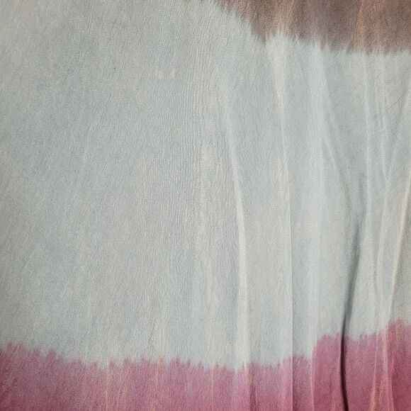 Grunge butterfly bleach dye tie dye colorblock fairy plus size top - Picture 3 of 8